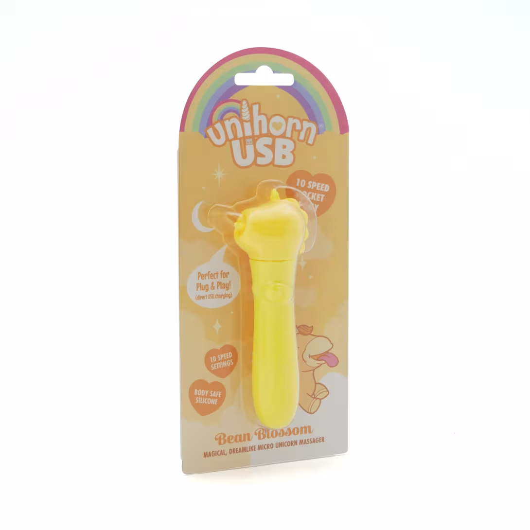 Вібратор-єдиноріжка Unihorn USB Bullet – Bean Blossom, віброкуля, USB-зарядка, 10 режимів — фото 4