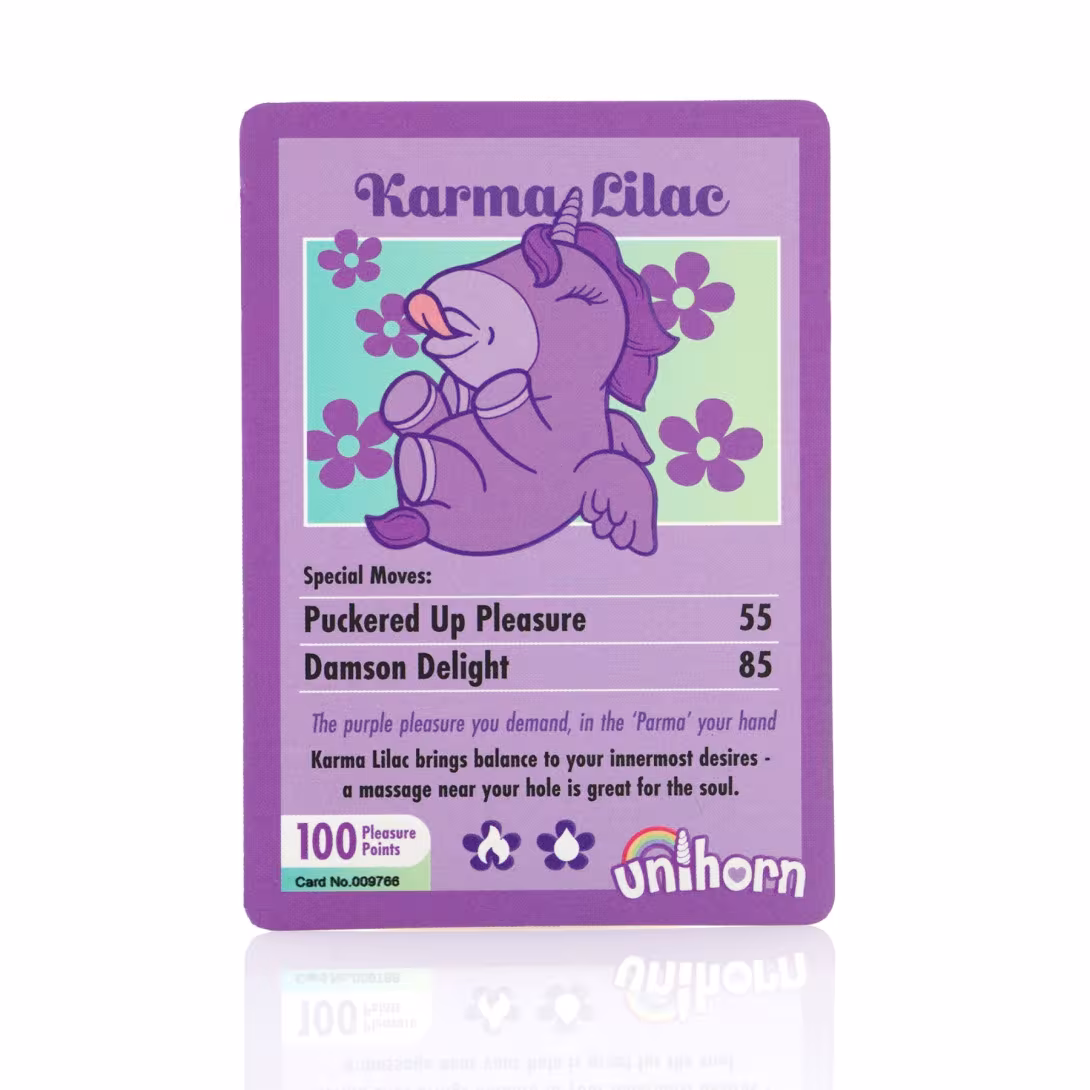 Вібратор-єдиноріжка Unihorn – Karma Lilac, з пульсацією — фото 4