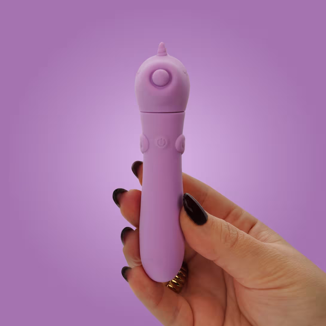 Вібратор-єдиноріжка Unihorn USB Bullet – Karma Lilac, віброкуля, USB-зарядка, 10 режимів — фото 7