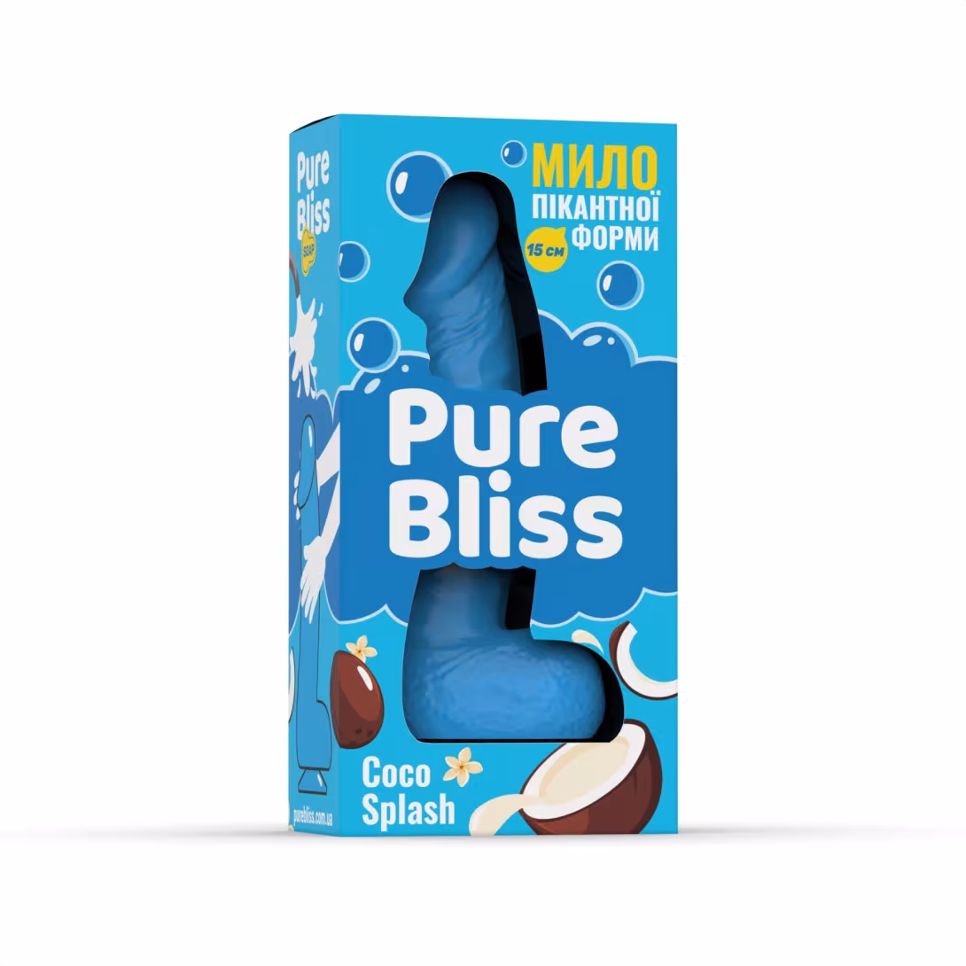 Ароматне мило пікантної форми Pure Bliss Blue Coco Splash (Кокосове молоко) 15 см — фото 6