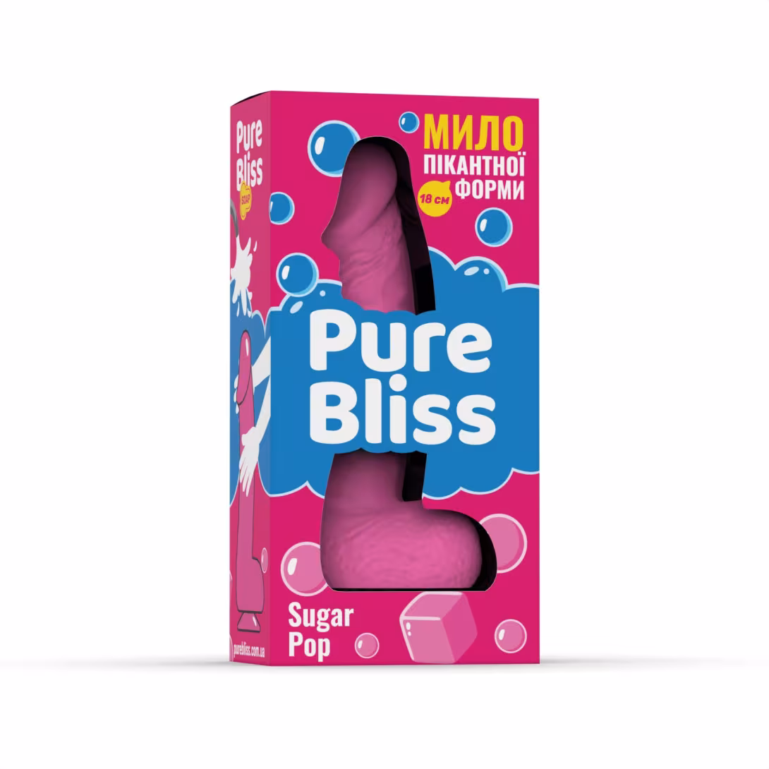 Ароматне мило пікантної форми Pure Bliss Pink Sugar Pop (Жуйка) 18 см — фото 6
