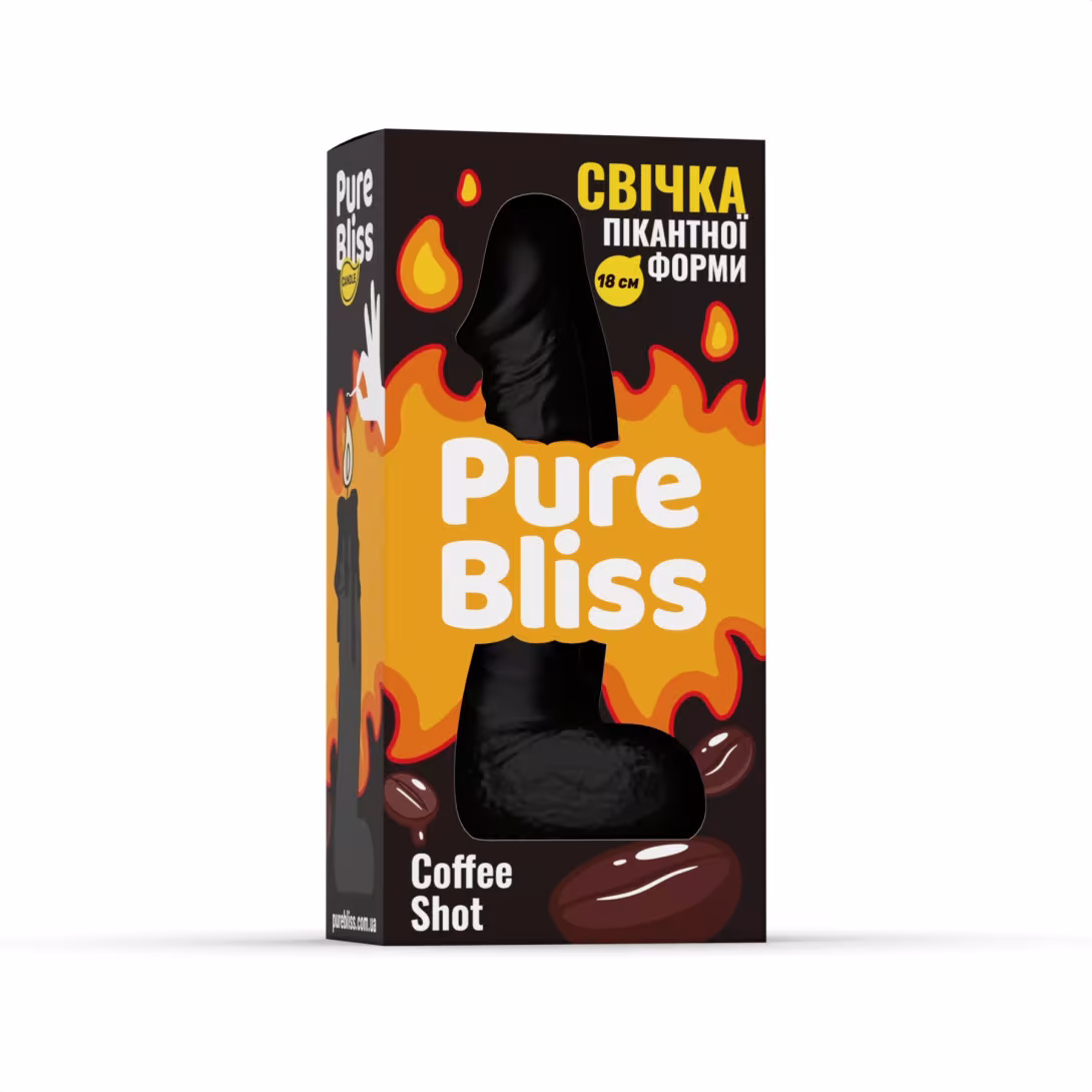 Ароматна свічка пікантної форми Pure Bliss Black Coffee Shot (Кава) 18 см — фото 6