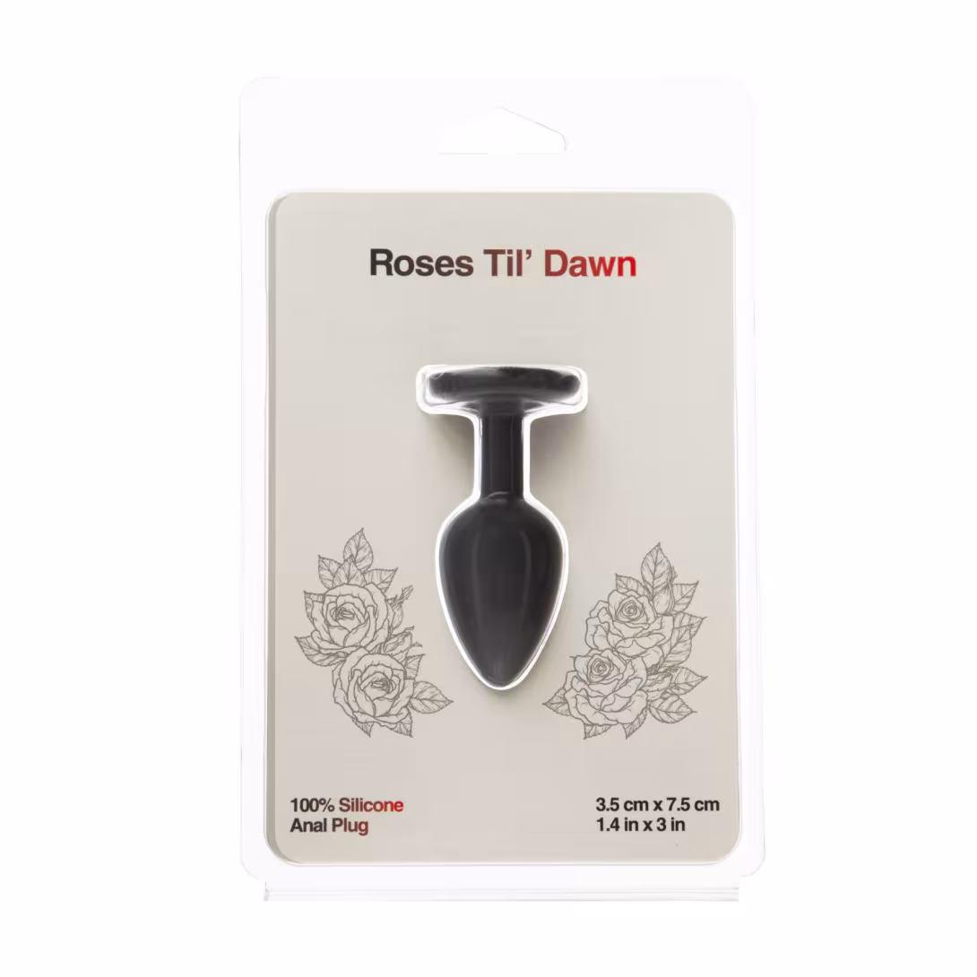 Анальна пробка BMS Roses Til’ Dawn Silicone Anal Plug Small — фото 4