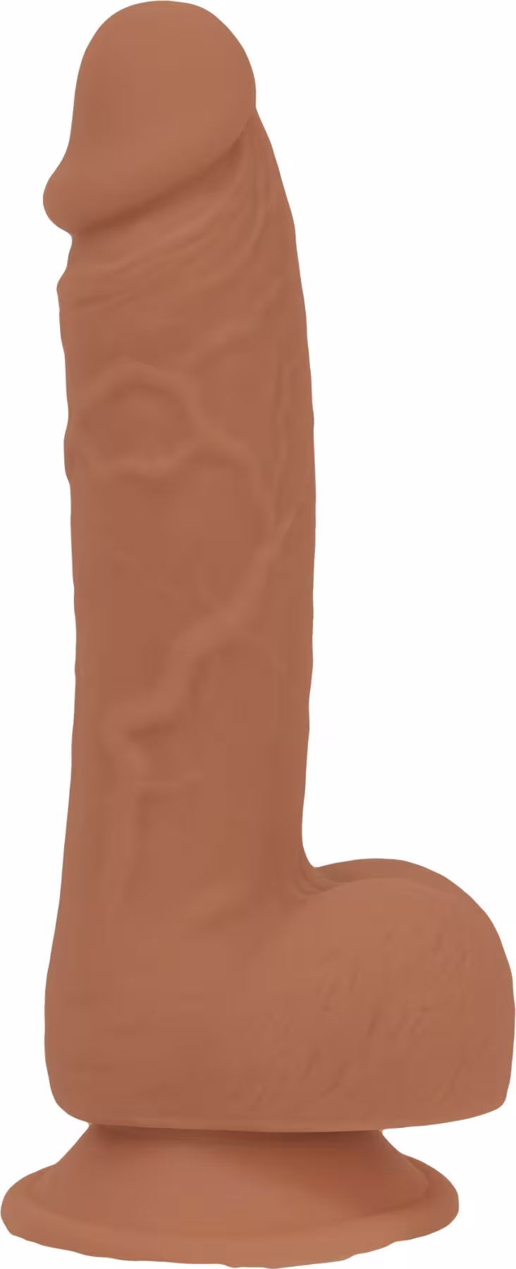 Фалоімітатор ADDICTION Steven 7.5" Silicone Dong Caramel, віброкуля в подарунок — фото 2