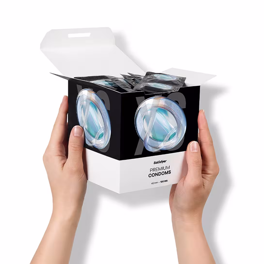 Набір презервативів Satisfyer Premium Condoms XL (60 мм) 100 шт — фото 6
