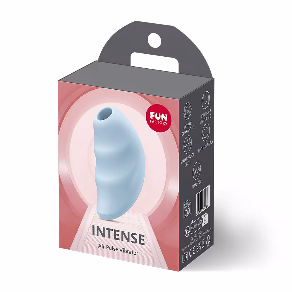 Вакуумний стимулятор Fun Factory Intense Sky Blue, 11 режимів роботи, перезаряджуваний — фото 9