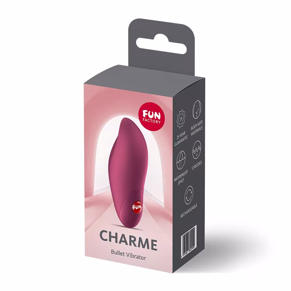 Віброкуля Fun Factory Charme Wine Red, 12 режимів, перезаряджувана — фото 7