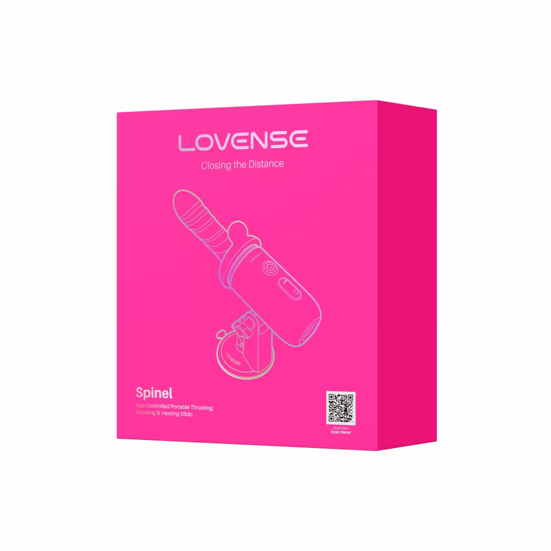 Смарт-міні секс-машина Lovense Spinel імітація фрикцій, підігрів, 3 насадки, на присосці — фото 7