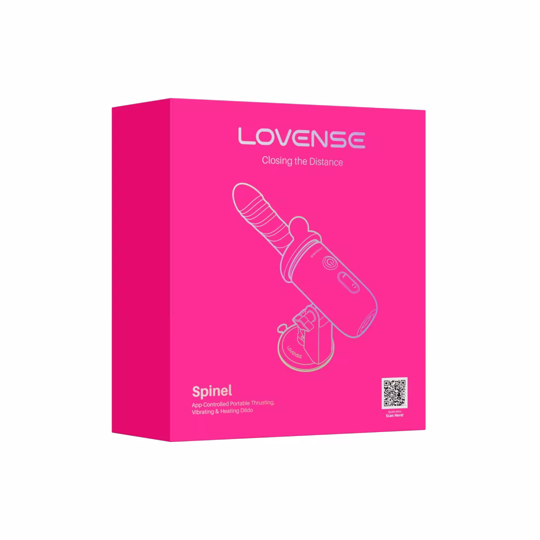 Смарт-міні секс-машина Lovense Spinel імітація фрикцій, підігрів, 3 насадки, на присосці — фото 8