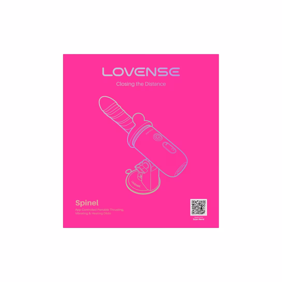 Смарт-міні секс-машина Lovense Spinel імітація фрикцій, підігрів, 3 насадки, на присосці — фото 9