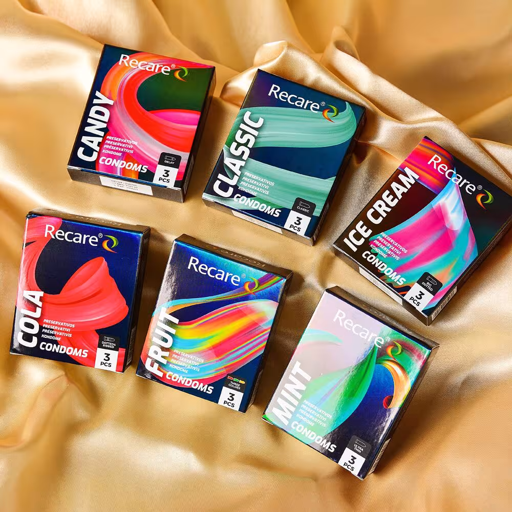 Презервативи Holographic Recare Delay Candy Condoms 3 шт, пролонгувальний ефект, цукерковий аромат — фото 7