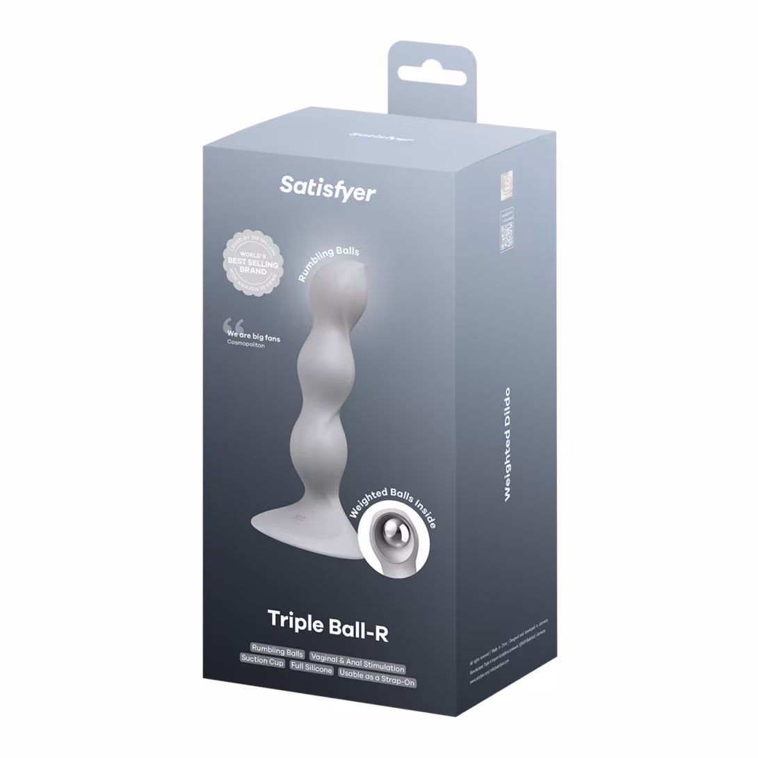 Анальний стимулятор-намистини Satisfyer Triple Ball-R Grey — фото 6