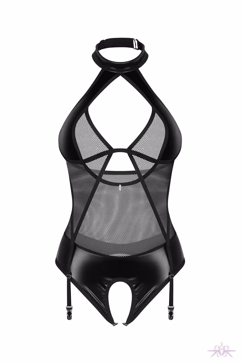 Боді Obsessive Dominna crotchless teddy S/M — фото 2