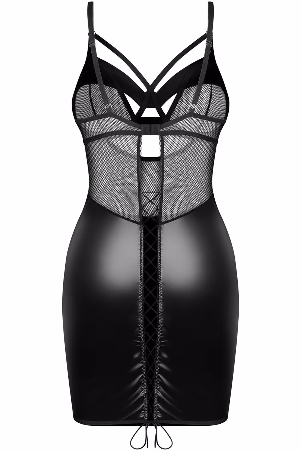 Сорочка Obsessive Dominna chemise & thong S/M — фото 4