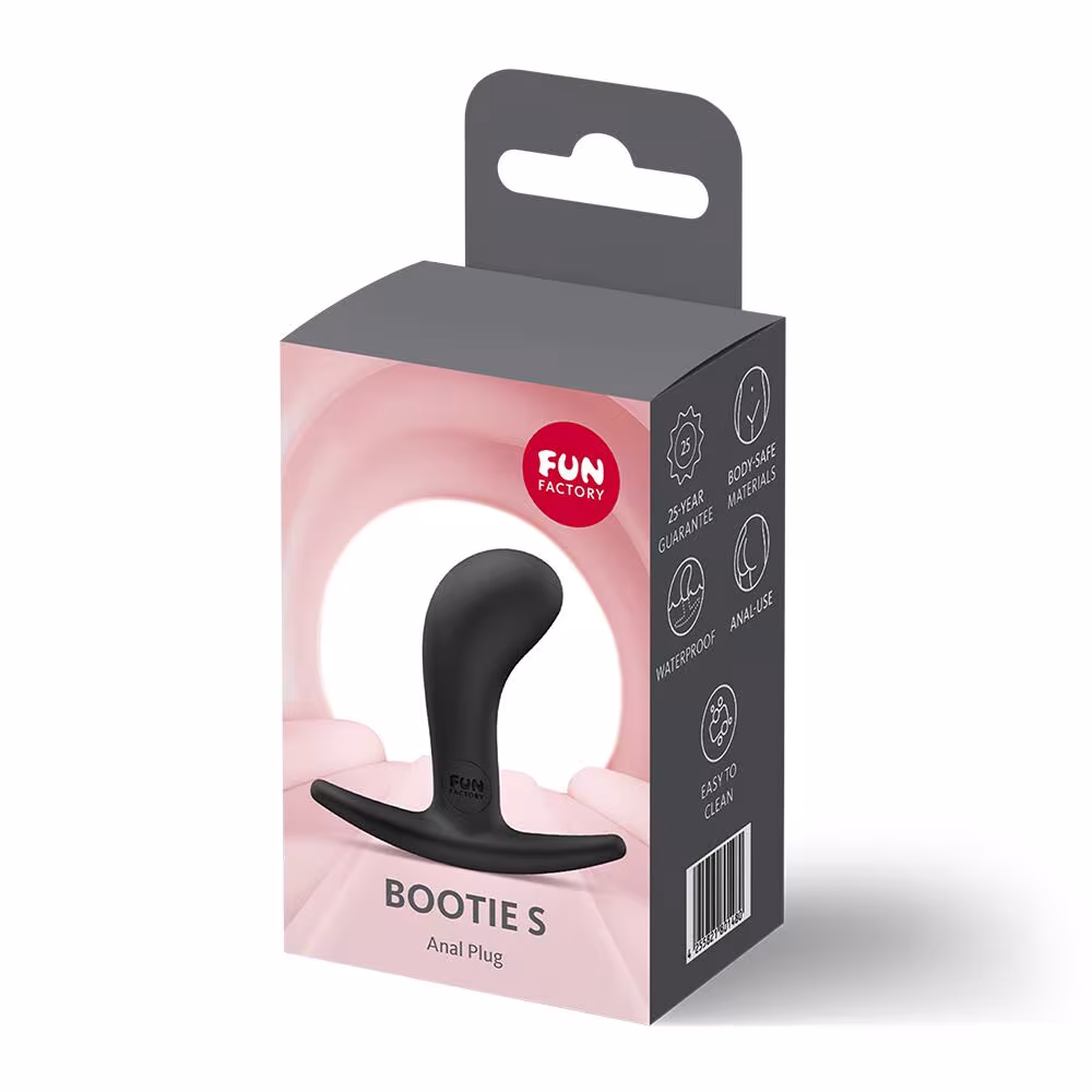 Анальна пробка Fun Factory BOOTIE S Black, діаметр 2,8 см, тонкий обмежувач — фото 4