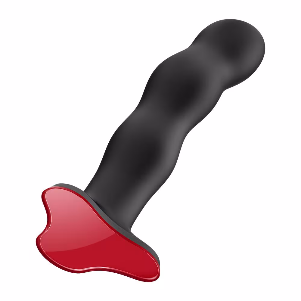 Фалоімітатор Fun Factory BOUNCER Black, кульки всередині, ефект вібрації, діаметр 3,9 см — фото 3