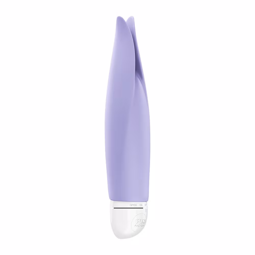 Вібратор з пелюстками Fun Factory VOLITA purple, компактний, дуже тихий, на батарейках