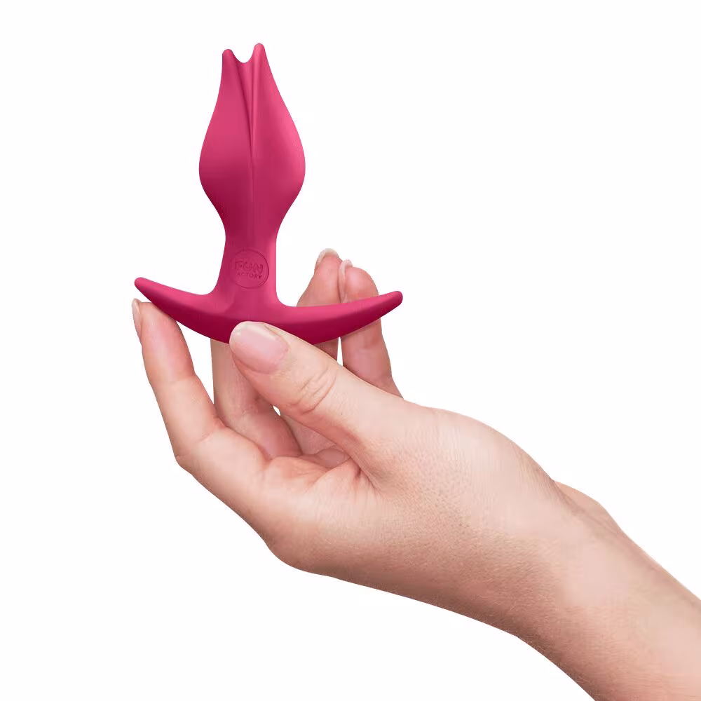 Анальна пробка Fun Factory BOOTIE FEM Raspberry, у вигляді бутона, діаметр 2,9 см, тонкий обмежувач — фото 5