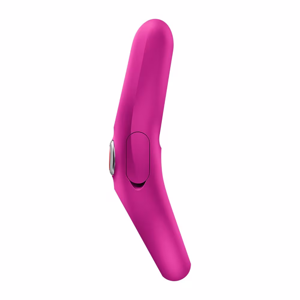 Ерекційне віброкільце з подвійною стимуляцією клітора Fun Factory NŌS PRO Magenta, 2 мотори — фото 5