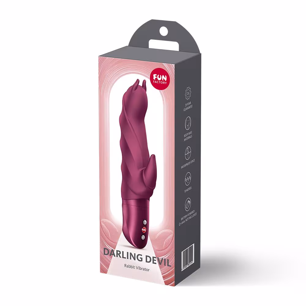 Вібратор Fun Factory Darling Devil Wine Red — фото 4