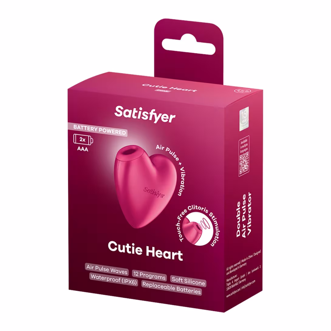Вакуумний стимулятор-серце з вібрацією Satisfyer Cutie Heart Battery Series (м'яте паковання!!!) — фото 8