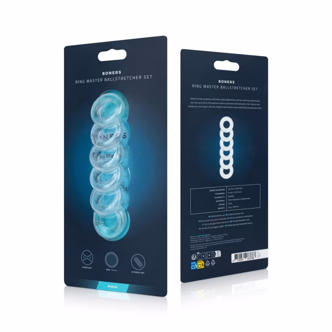 Набір кілець для яєчок Boners Ring Master Ballstretcher Set — фото 5
