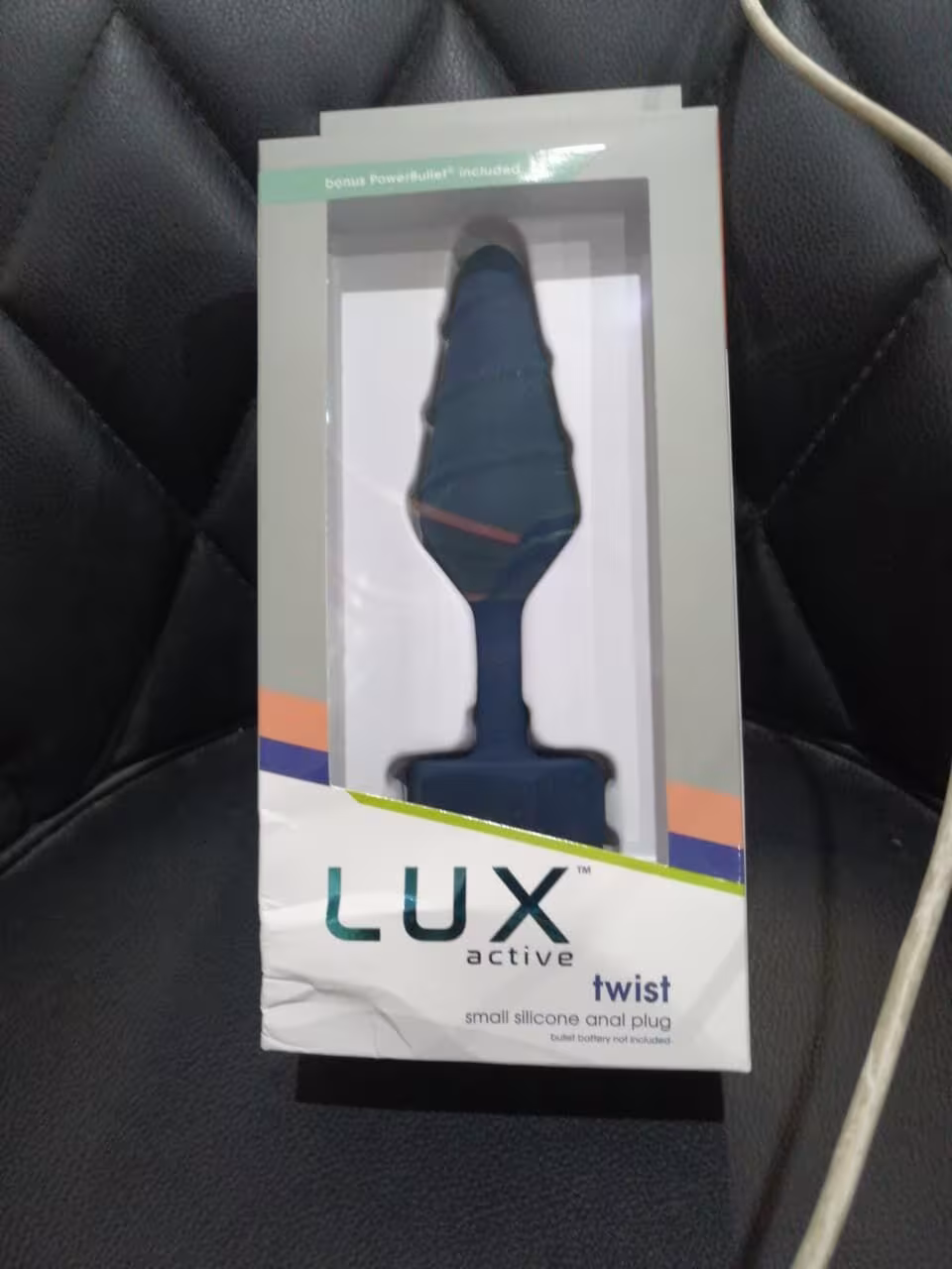 Анальна пробка Lux Active Twist Plug Small Blue (м'яте паковання!!!) — фото 2