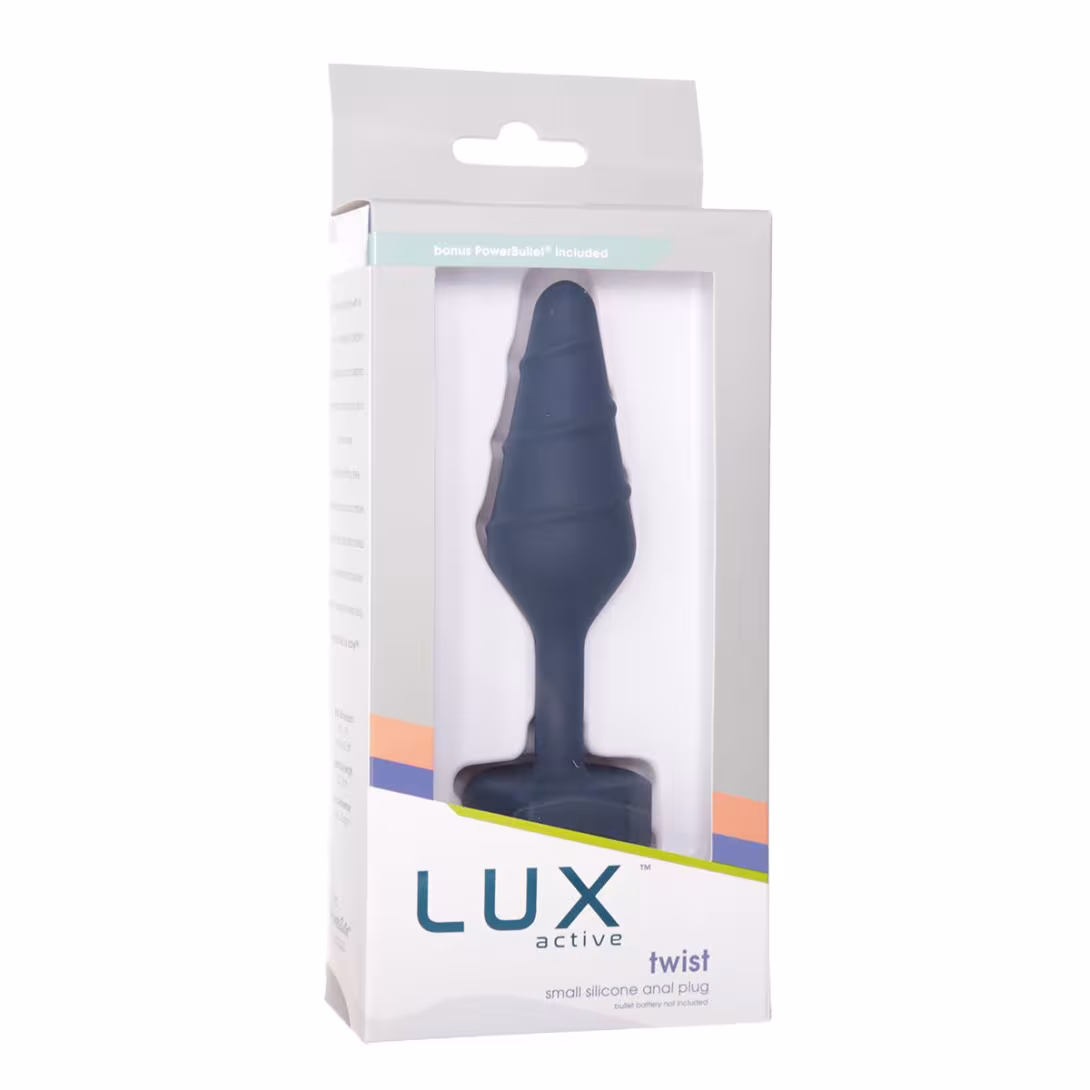 Анальна пробка Lux Active Twist Plug Small Blue — фото 7