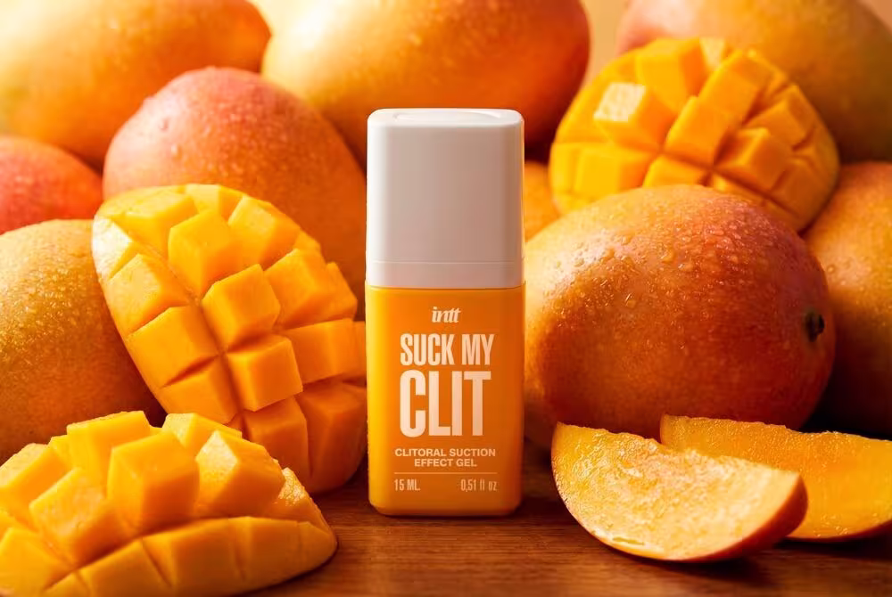 Смоктайзер для клітора Intt Suck My Clit Tropical Mango (15 мл), манго, гель з ефектом посмоктування — фото 6