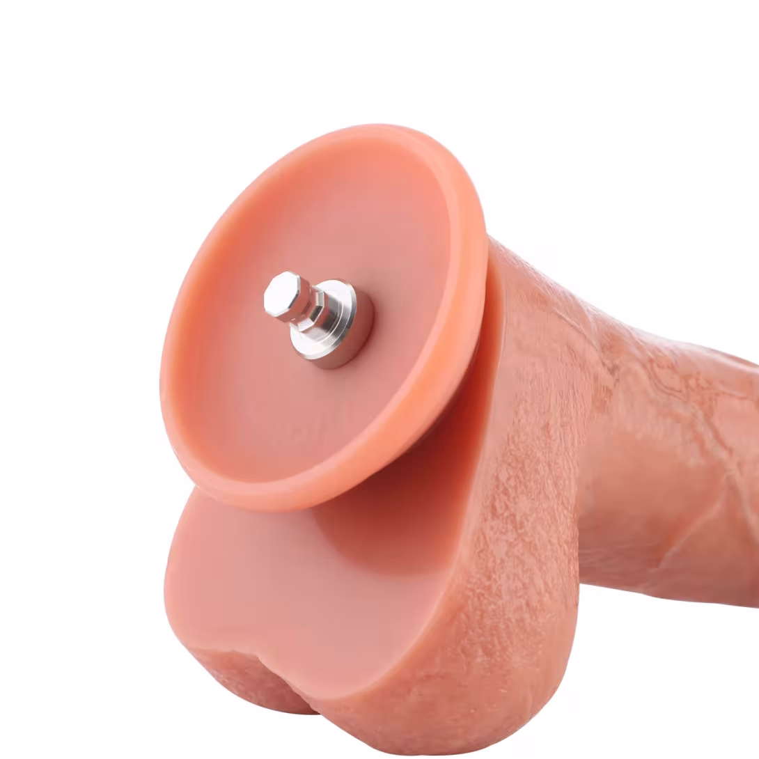 Фалоімітатор для секс-машин Hismith 8.25" Dual-density dildo with veins, система KlicLok — фото 12