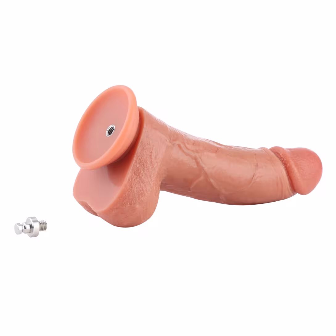 Фалоімітатор для секс-машин Hismith 8.25" Dual-density dildo with veins, система KlicLok — фото 11