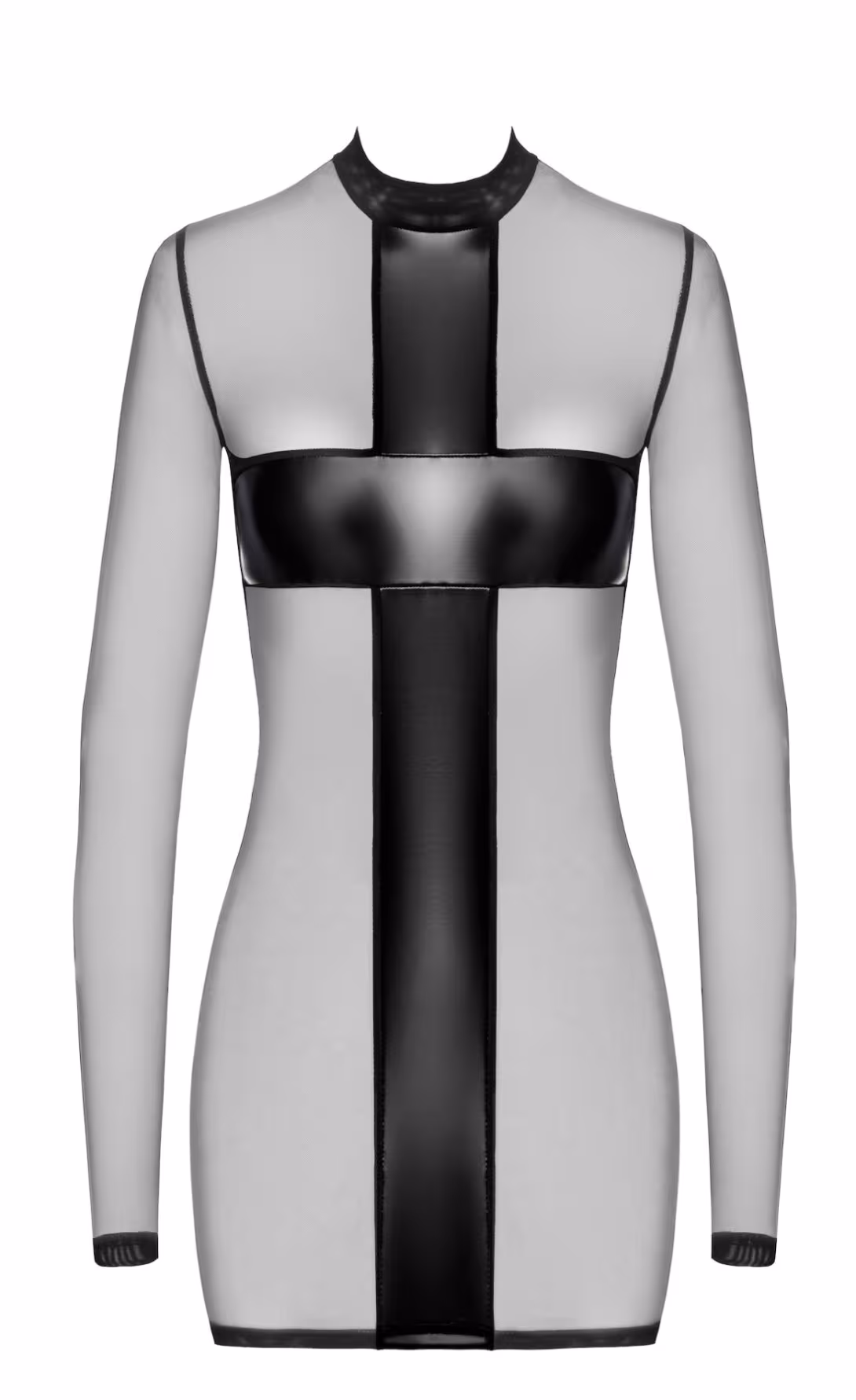 Сукня Noir Handmade F369 Crossfire Mesh & Wetlook Mini dress M — фото 5