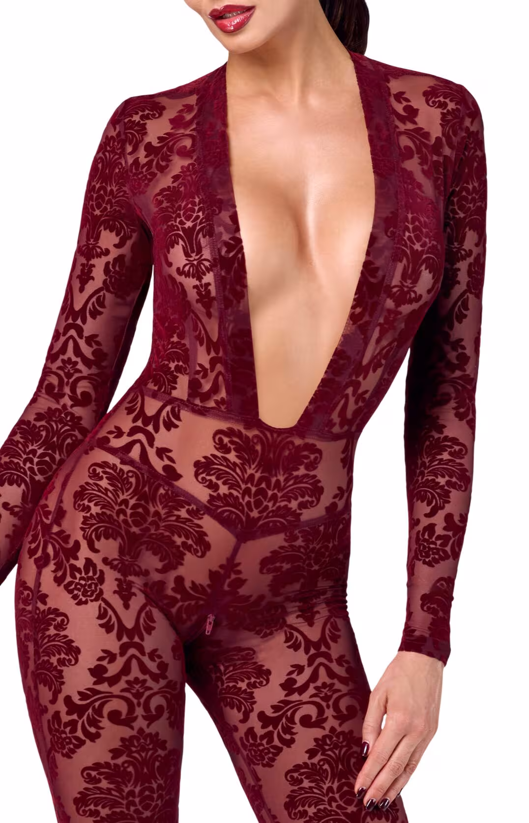 Бодістокінг Noir Handmade F382 Kink Royal Catsuit XL — фото 4