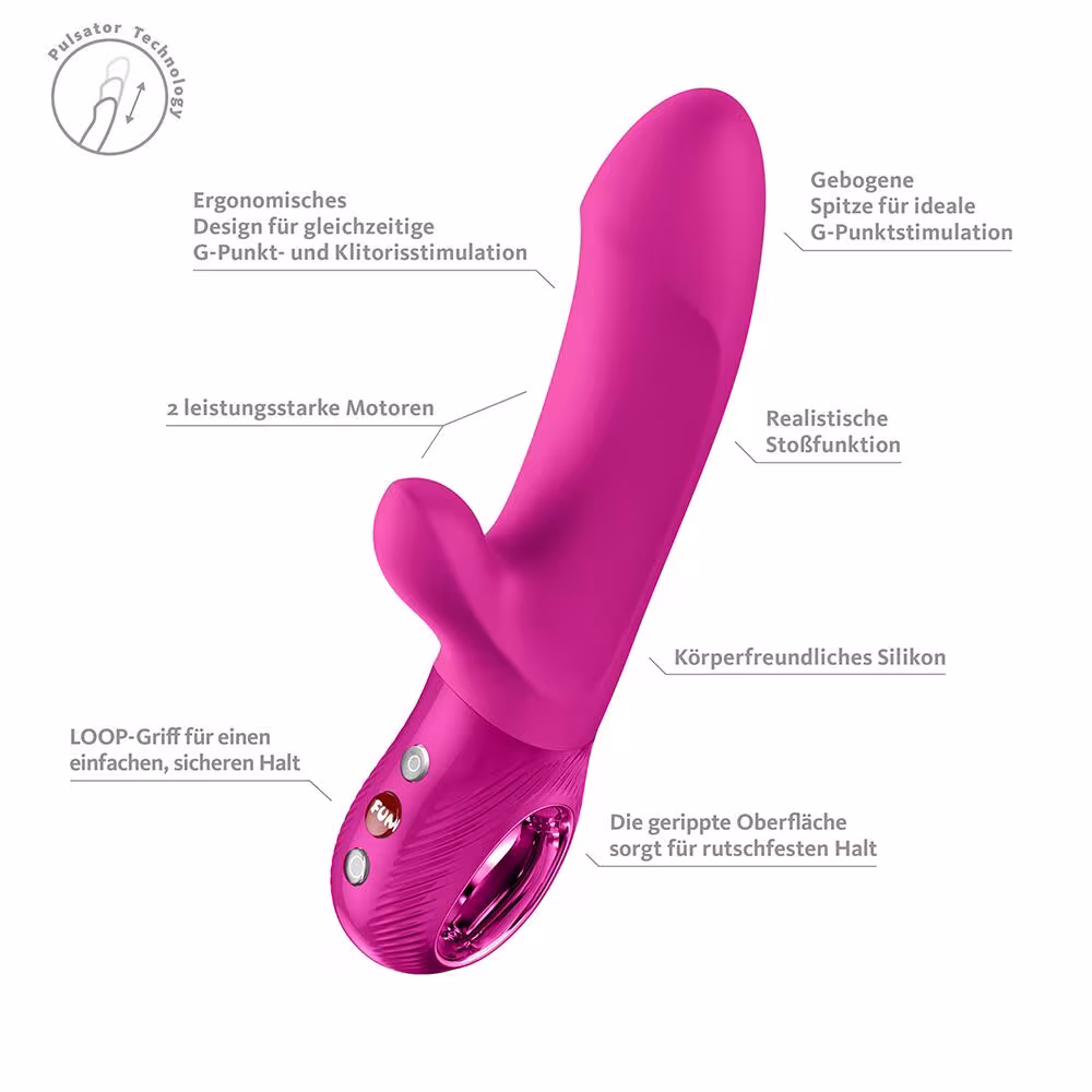 Пульсатор Fun Factory Bi Stronic Embrace Magenta — фото 8