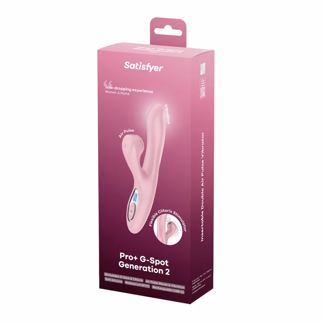 Вакуумний вібратор-кролик Satisfyer Pro+ G-Spot Generation 2 Pink (м'яте паковання!!!) — фото 8