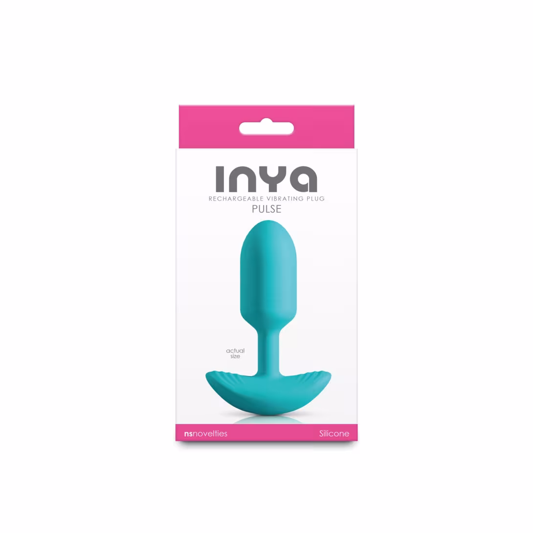 Анальна пробка з вібрацією NS Novelties INYA - Pulse - Teal — фото 3