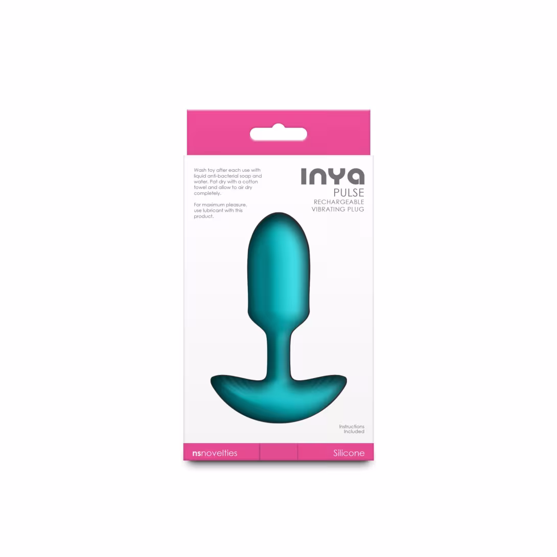 Анальна пробка з вібрацією NS Novelties INYA - Pulse - Teal — фото 4