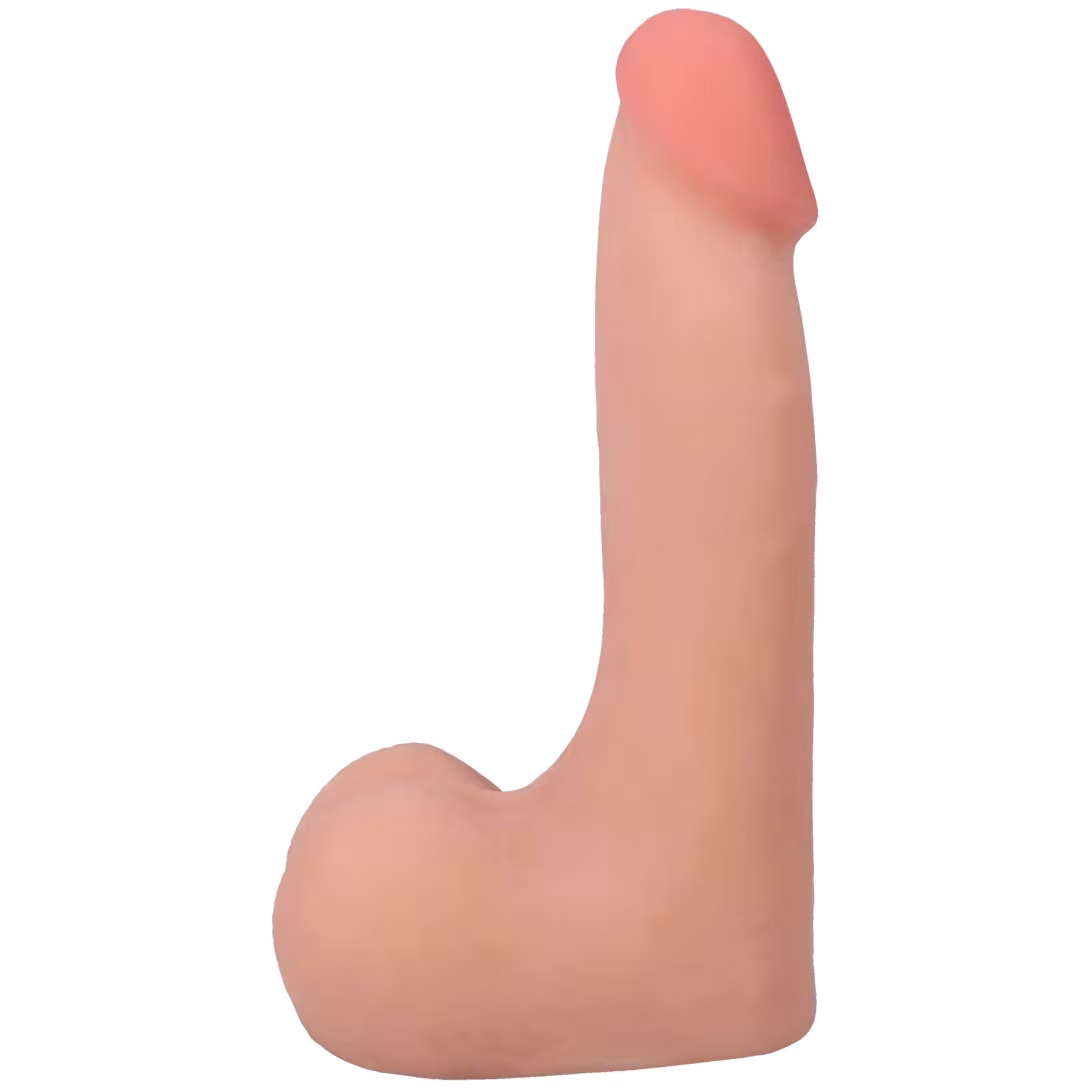 Фалоімітатор Doc Johnson The Realistic Cock ULTRASKYN 7 Inch with Balls Vanilla (м'яте паковання!!!) — фото 3